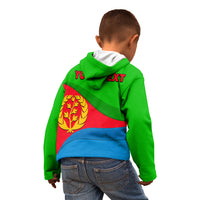 Eritrea Day Kid Hoodie Simple Flag LT6 - Wonder Print Shop