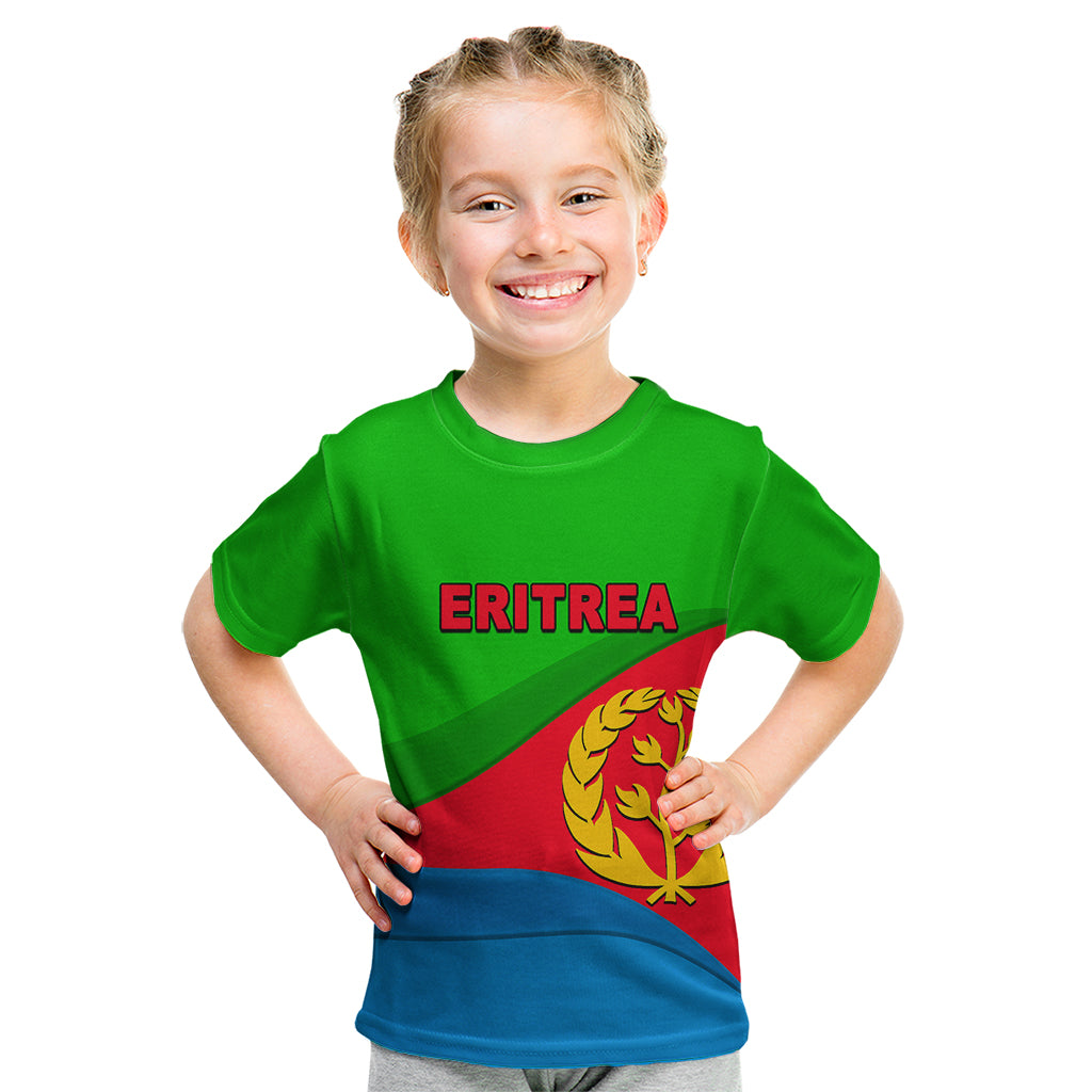 Eritrea Day Kid T Shirt Simple Flag LT6 - Wonder Print Shop