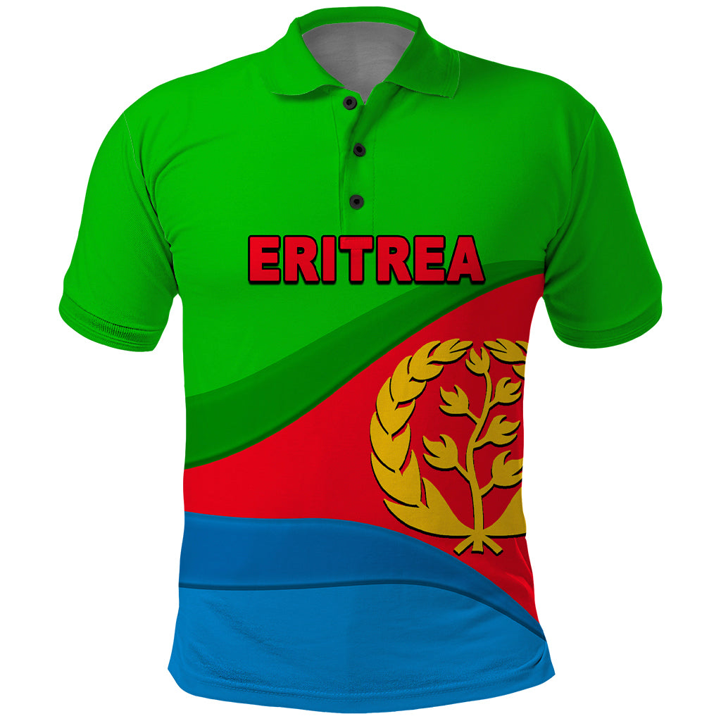 Eritrea Day Polo Shirt Simple Flag LT6 - Wonder Print Shop