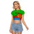 Eritrea Day Raglan Cropped T Shirt Simple Flag LT6 - Wonder Print Shop