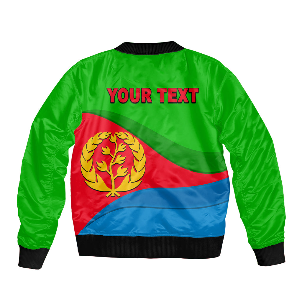 Eritrea Day Sleeve Zip Bomber Jacket Simple Flag LT6 - Wonder Print Shop