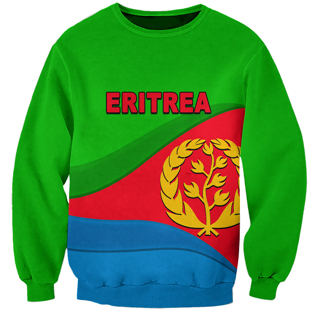 Eritrea Day Sweatshirt Simple Flag LT6 - Wonder Print Shop