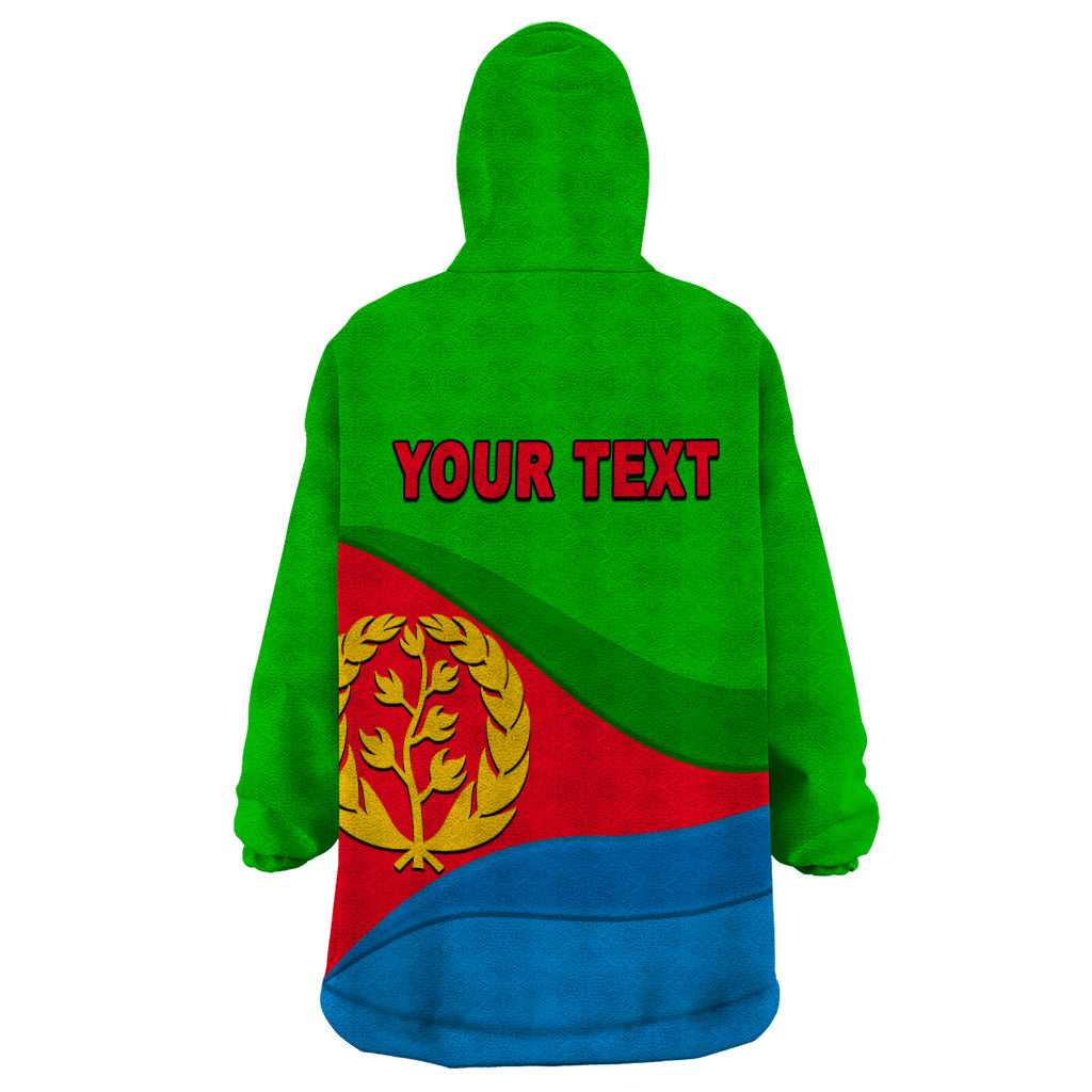 Eritrea Day Wearable Blanket Hoodie Simple Flag LT6 - Wonder Print Shop