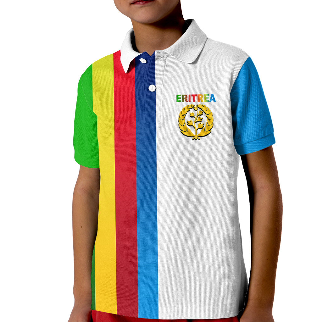 Eritrea Day Polo Shirt for Kid Flag Color LT6 - Wonder Print Shop