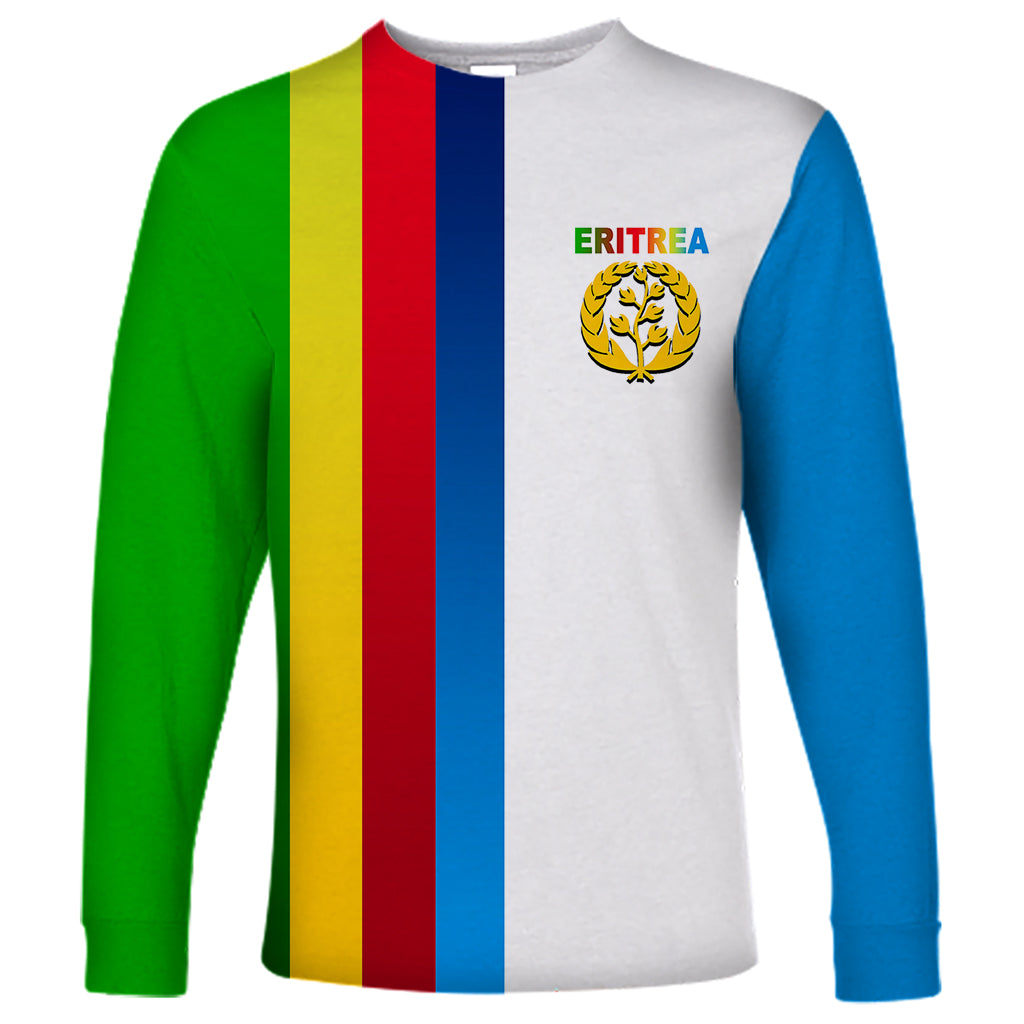 Eritrea Day Long Sleeve Shirt Flag Color LT6 - Wonder Print Shop