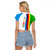 Eritrea Day Raglan Cropped T Shirt Flag Color LT6 - Wonder Print Shop