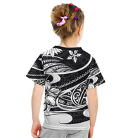 Polynesian Tribal Kid T Shirt Black LT6 - Wonder Print Shop