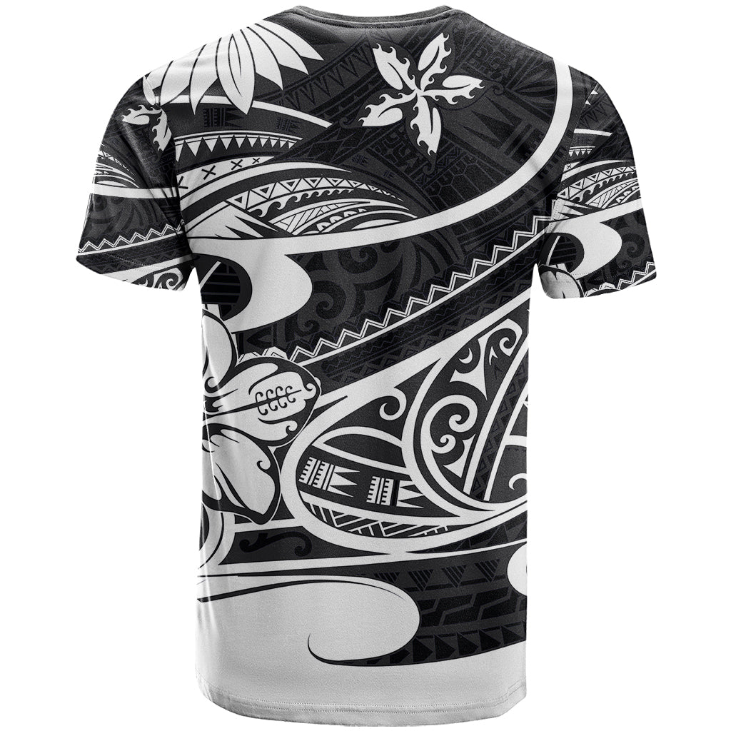 Polynesian Tribal T Shirt Black LT6 - Wonder Print Shop