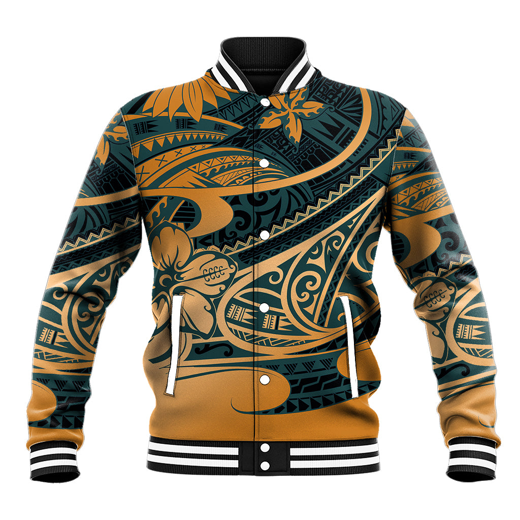 Polynesian Tribal Baseball Jacket LT6 - Wonder Print Shop
