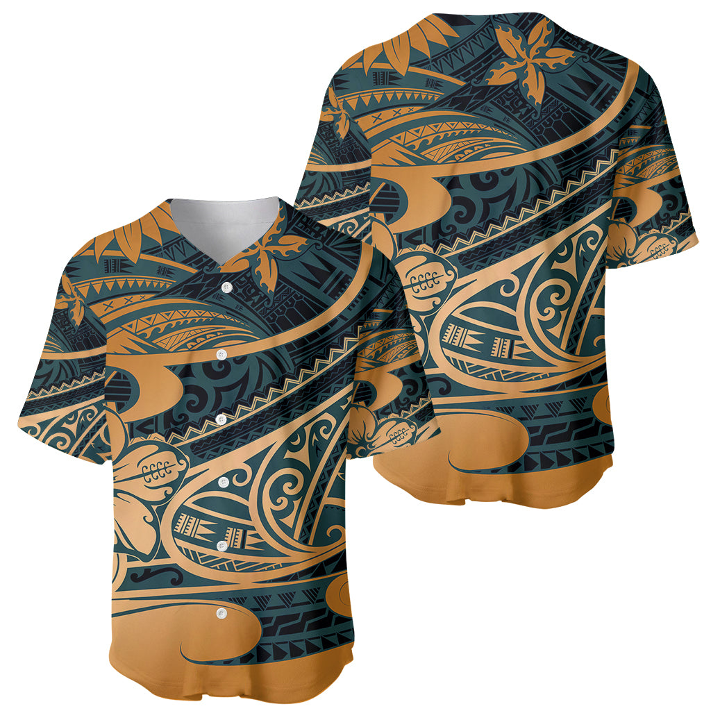 Polynesian Tribal Baseball Jersey LT6 - Wonder Print Shop