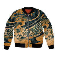 Polynesian Tribal Bomber Jacket LT6 - Wonder Print Shop