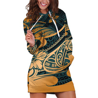 Polynesian Tribal Hoodie Dress LT6 - Wonder Print Shop