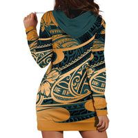 Polynesian Tribal Hoodie Dress LT6 - Wonder Print Shop