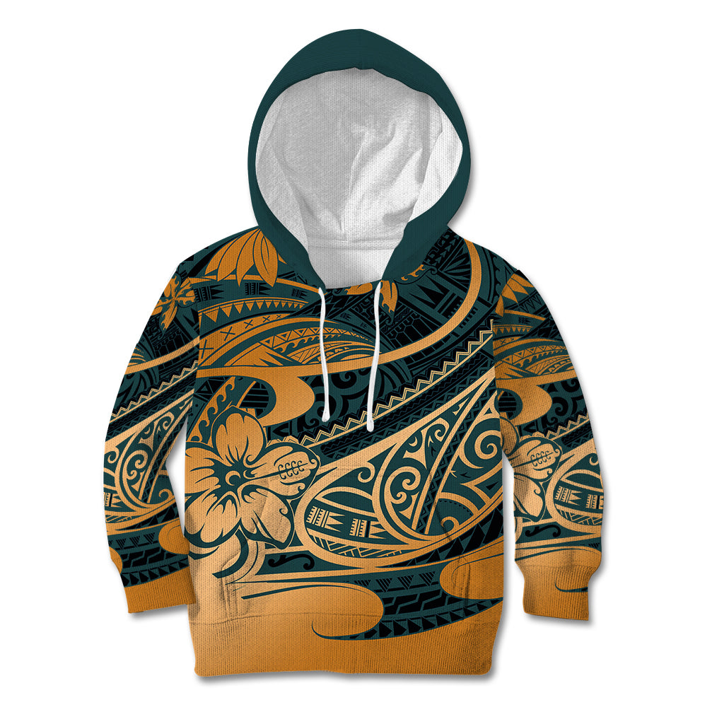 Polynesian Tribal Kid Hoodie LT6 - Wonder Print Shop