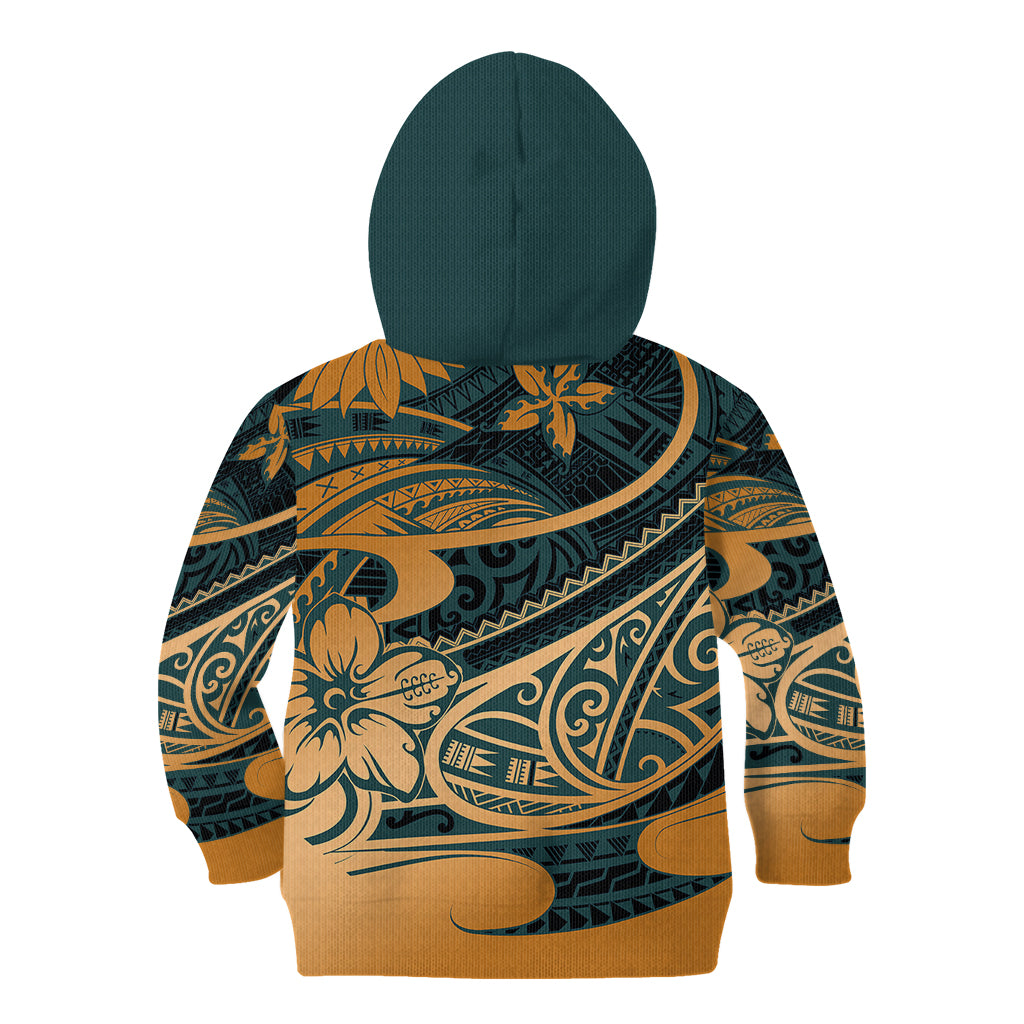 Polynesian Tribal Kid Hoodie LT6 - Wonder Print Shop