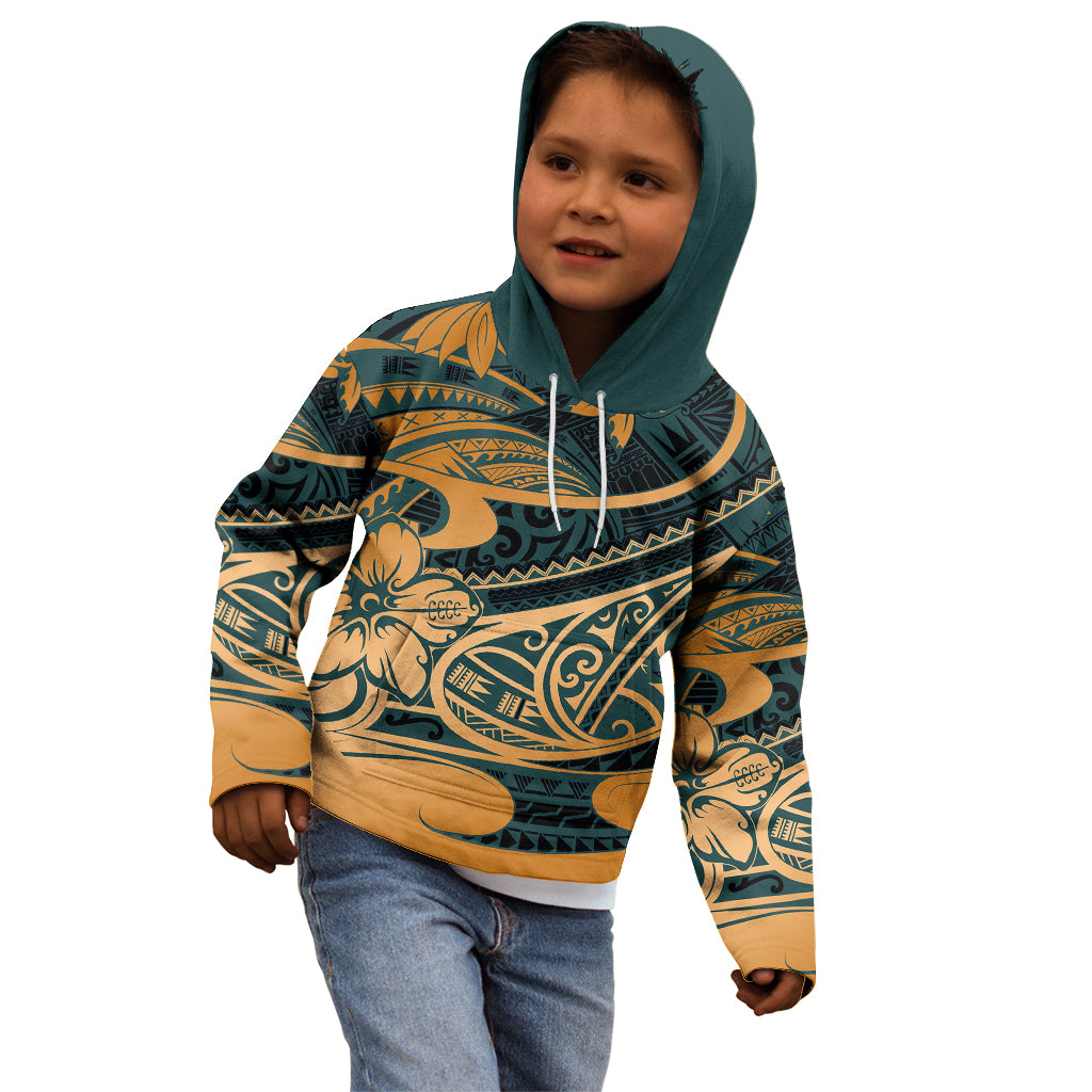 Polynesian Tribal Kid Hoodie LT6 - Wonder Print Shop