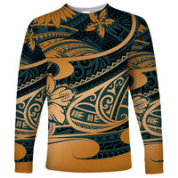 Polynesian Tribal Long Sleeve Shirt LT6 - Wonder Print Shop
