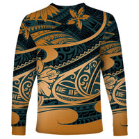 Polynesian Tribal Long Sleeve Shirt LT6 - Wonder Print Shop