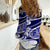 Polynesian Tribal Women Casual Shirt Blue LT6 - Wonder Print Shop