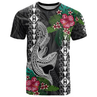 Hawaii Kakau T Shirt Mix Sharks Polynesian Hibiscus LT6 - Wonder Print Shop