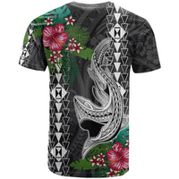 Hawaii Kakau T Shirt Mix Sharks Polynesian Hibiscus LT6 - Wonder Print Shop