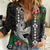 Hawaii Kakau Women Casual Shirt Mix Sharks Polynesian Hibiscus LT6 - Wonder Print Shop