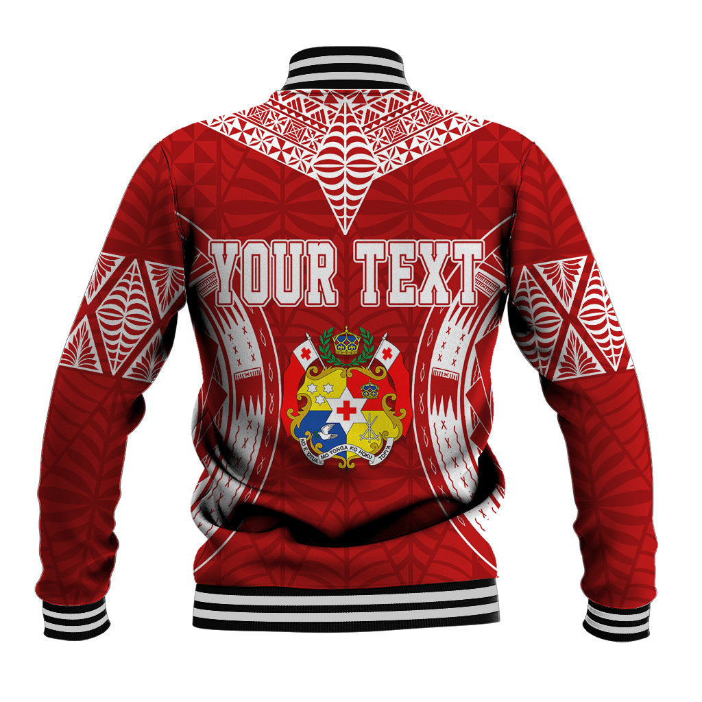 Personalised Tonga Independence Day Baseball Jacket Kupesi Pattern Mix Style LT7 - Wonder Print Shop