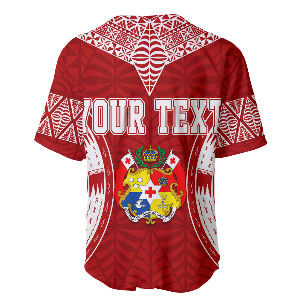 Personalised Tonga Independence Day Baseball Jersey Kupesi Pattern Mix Style LT7 - Wonder Print Shop