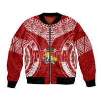 Personalised Tonga Independence Day Bomber Jacket Kupesi Pattern Mix Style LT7 - Wonder Print Shop