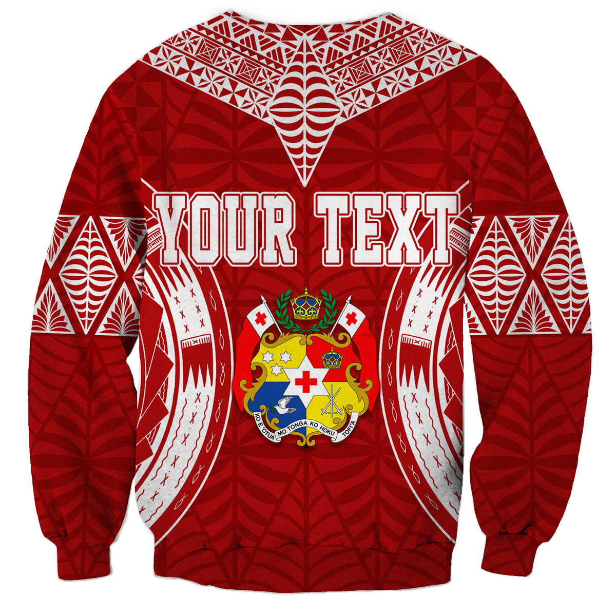 Personalised Tonga Independence Day Sweatshirt Kupesi Pattern Mix Style - Wonder Print Shop