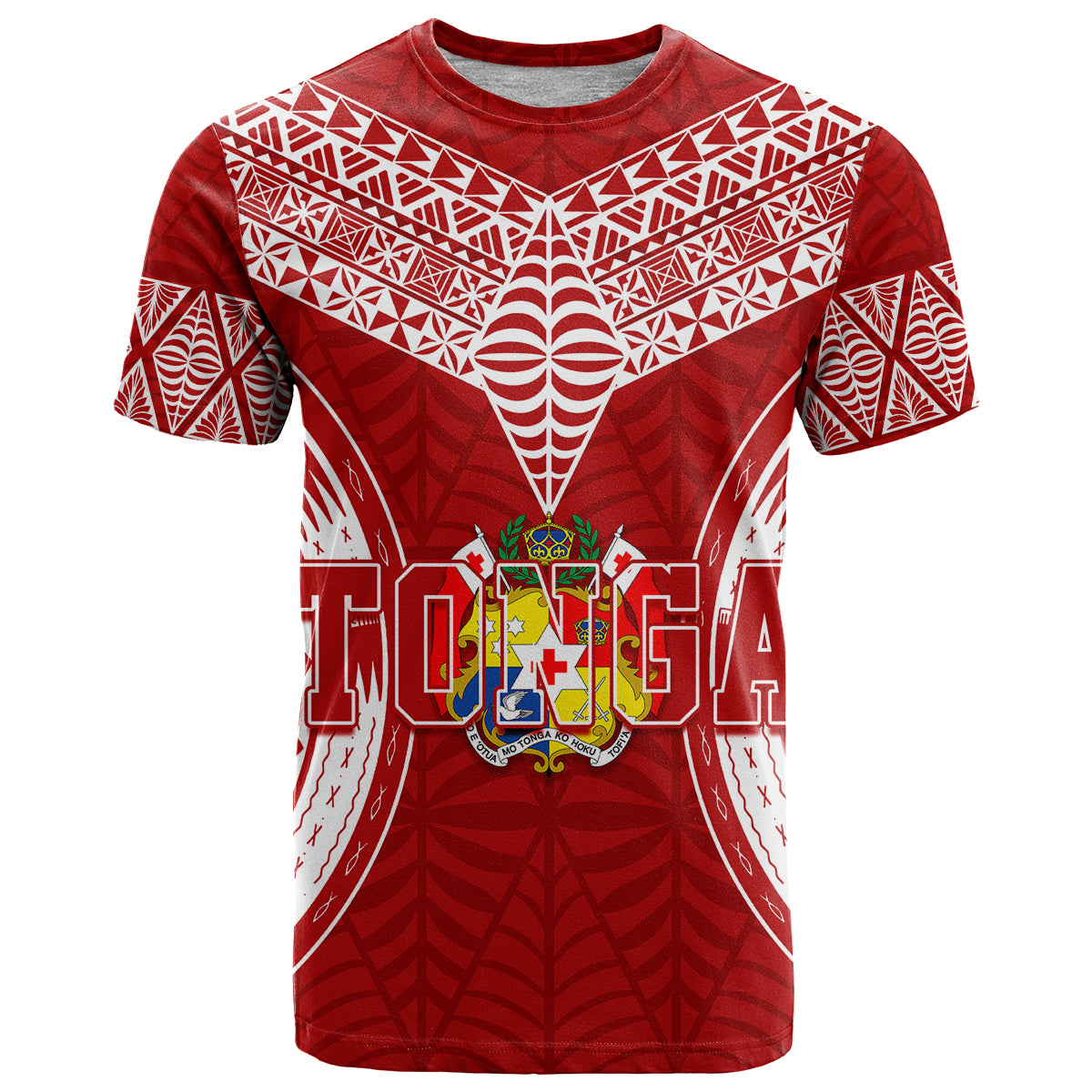 Personalised Tonga Independence Day T Shirt Kupesi Pattern Mix Style - Wonder Print Shop