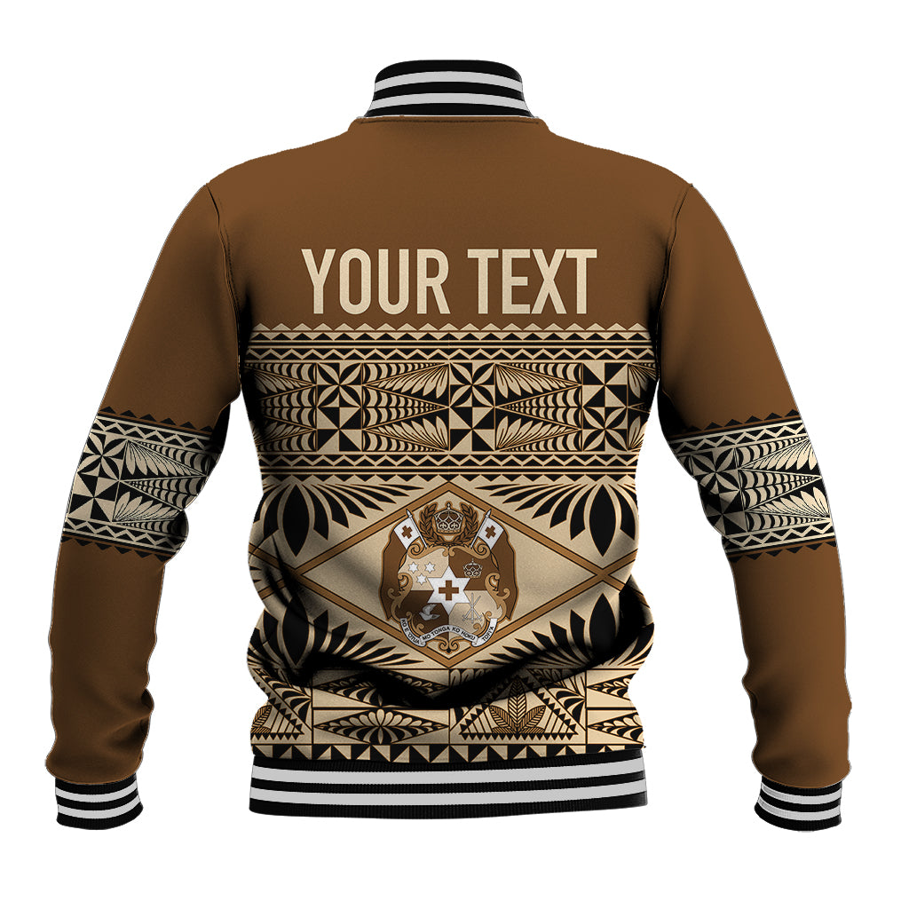 Personalised Tonga Independence Day Baseball Jacket Ngatu Tapa Style LT7 - Wonder Print Shop