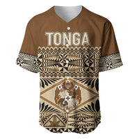 Personalised Tonga Independence Day Baseball Jersey Ngatu Tapa Style LT7 - Wonder Print Shop