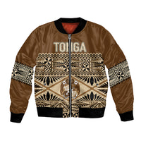 Personalised Tonga Independence Day Bomber Jacket Ngatu Tapa Style LT7 - Wonder Print Shop
