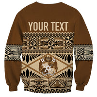 Personalised Tonga Independence Day Sweatshirt Ngatu Tapa Style - Wonder Print Shop
