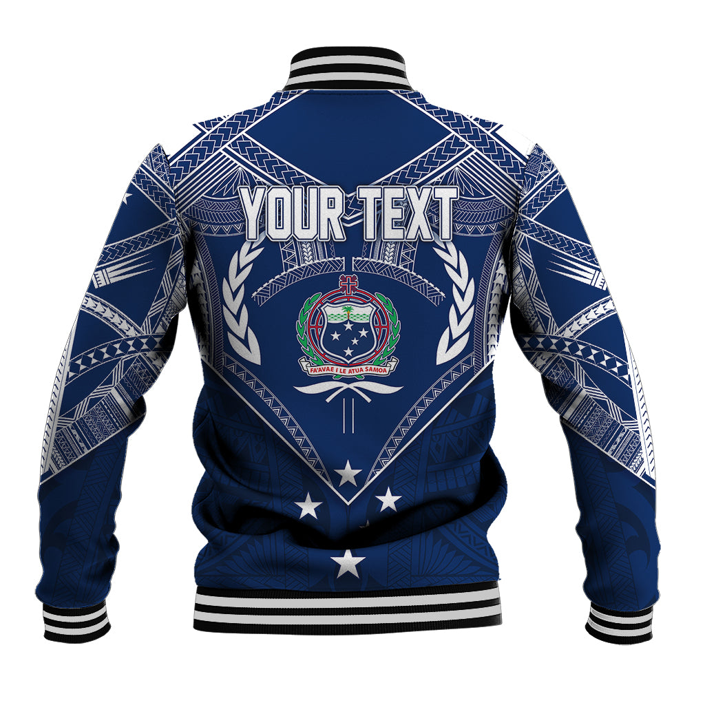 Personalised Samoa Independence Day Baseball Jacket Chest Tattoo Symbolic Style LT7 - Wonder Print Shop