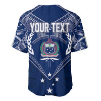 Personalised Samoa Independence Day Baseball Jersey Chest Tattoo Symbolic Style LT7 - Wonder Print Shop
