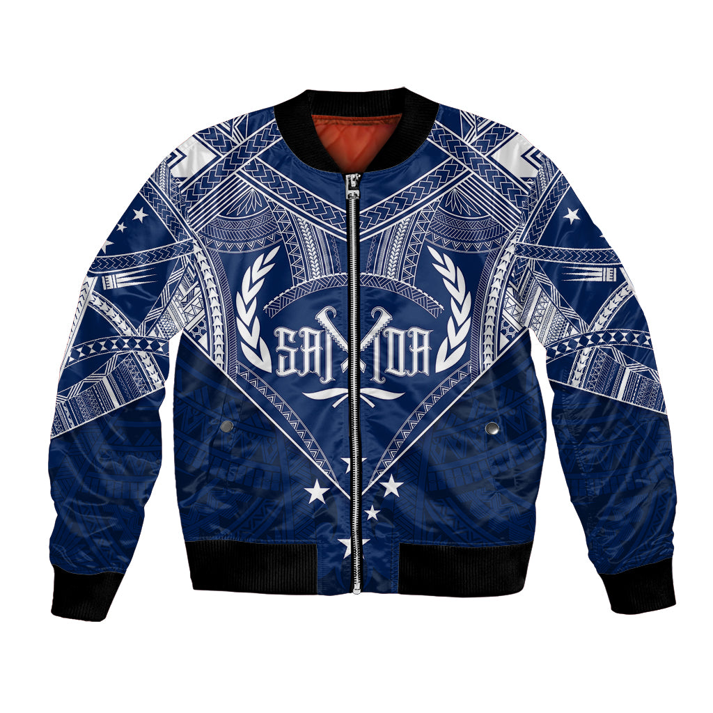 Personalised Samoa Independence Day Bomber Jacket Chest Tattoo Symbolic Style LT7 - Wonder Print Shop