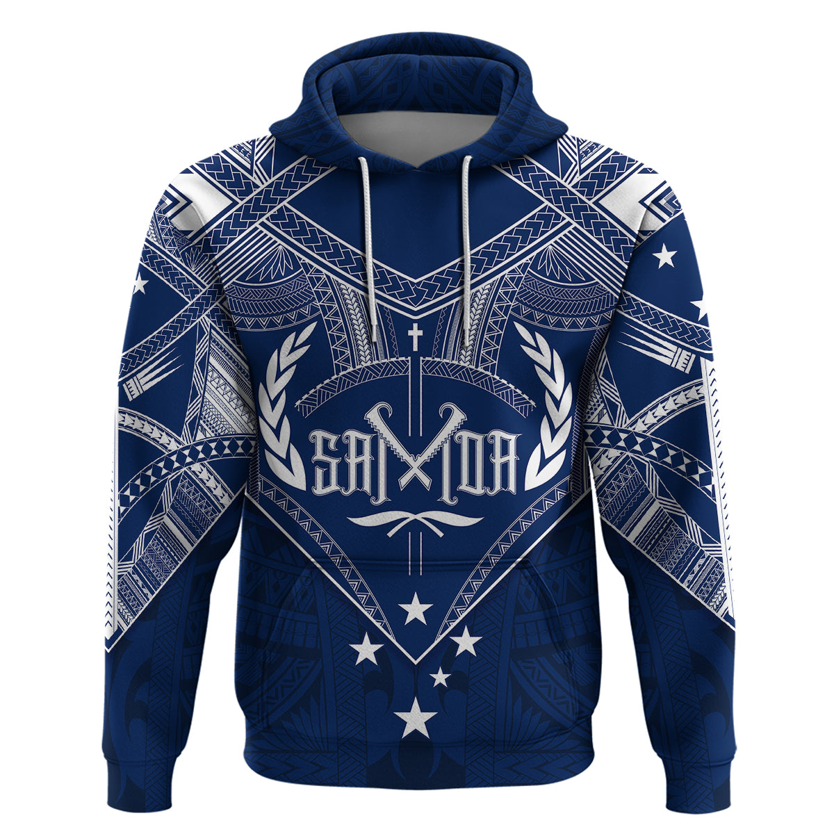 Custom Samoa Independence Day Hoodie Chest Tattoo Symbolic Style - Wonder Print Shop