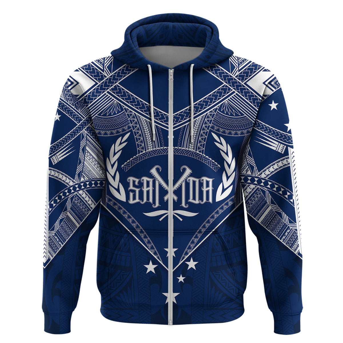 Custom Samoa Independence Day Hoodie Chest Tattoo Symbolic Style - Wonder Print Shop