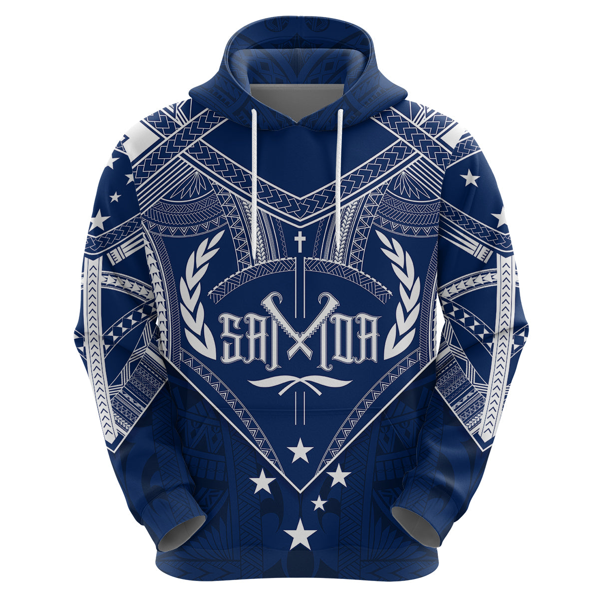 Custom Samoa Independence Day Hoodie Chest Tattoo Symbolic Style - Wonder Print Shop