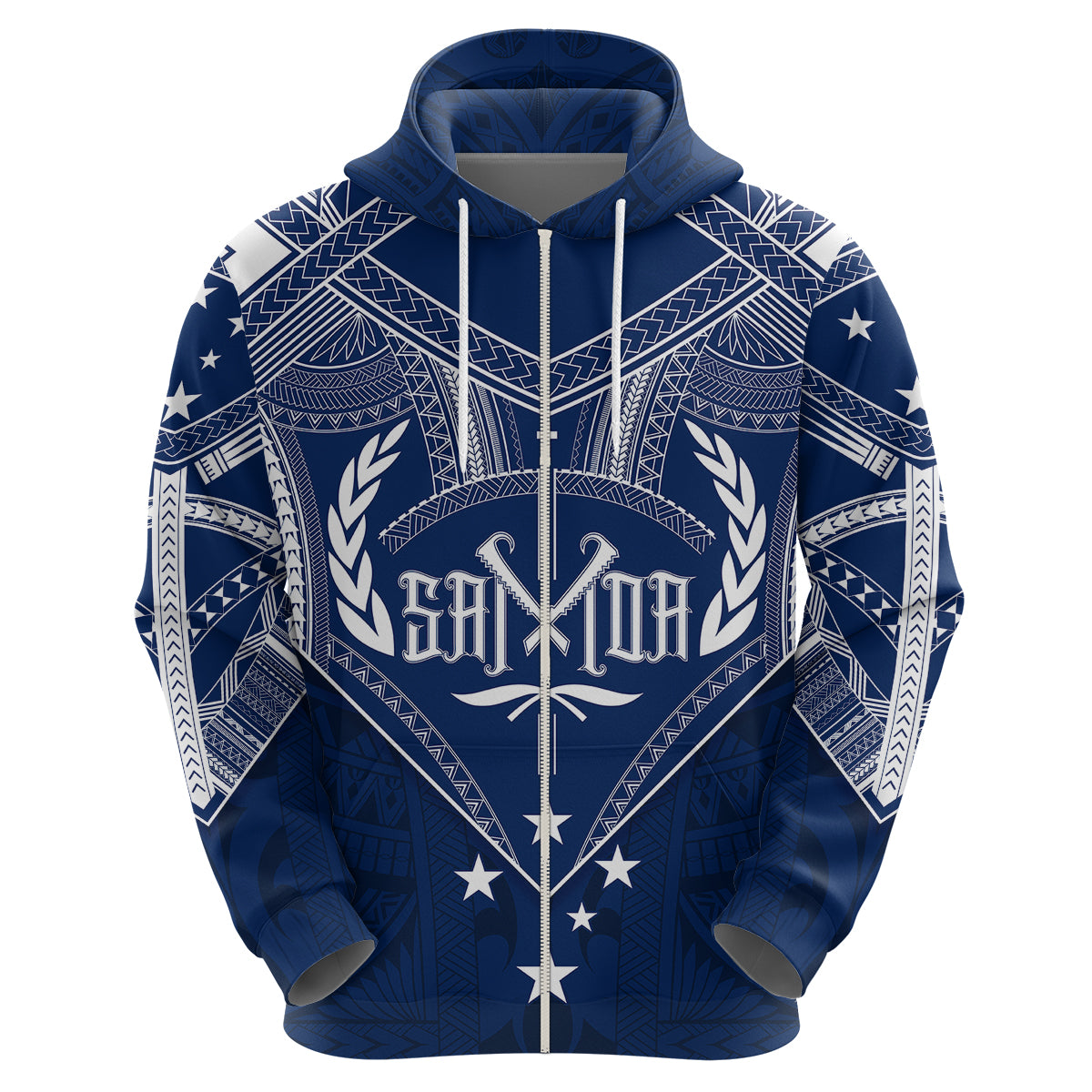 Custom Samoa Independence Day Hoodie Chest Tattoo Symbolic Style - Wonder Print Shop