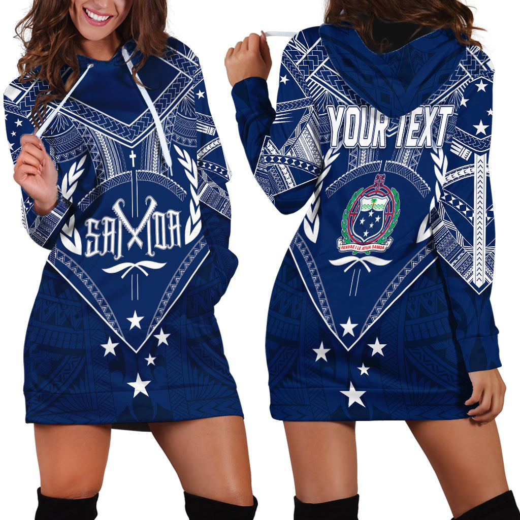 Personalised Samoa Independence Day Hoodie Dress Chest Tattoo Symbolic Style - Wonder Print Shop