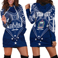 Personalised Samoa Independence Day Hoodie Dress Chest Tattoo Symbolic Style - Wonder Print Shop