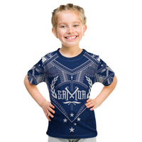 Personalised Samoa Independence Day Kid T Shirt Chest Tattoo Symbolic Style - Wonder Print Shop