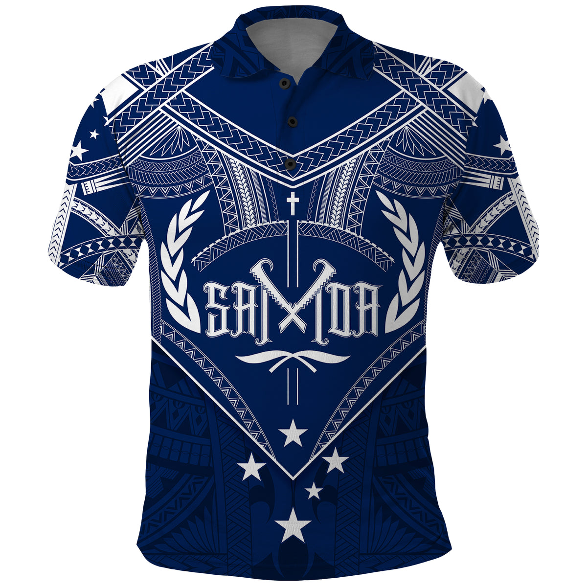 Custom Samoa Polo Shirt Independence Day Chest Tattoo Symbolic Style - Wonder Print Shop