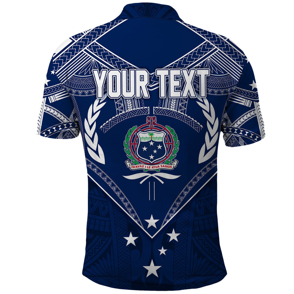 Custom Samoa Polo Shirt Independence Day Chest Tattoo Symbolic Style - Wonder Print Shop