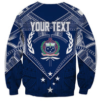 Personalised Samoa Independence Day Sweatshirt Chest Tattoo Symbolic Style - Wonder Print Shop
