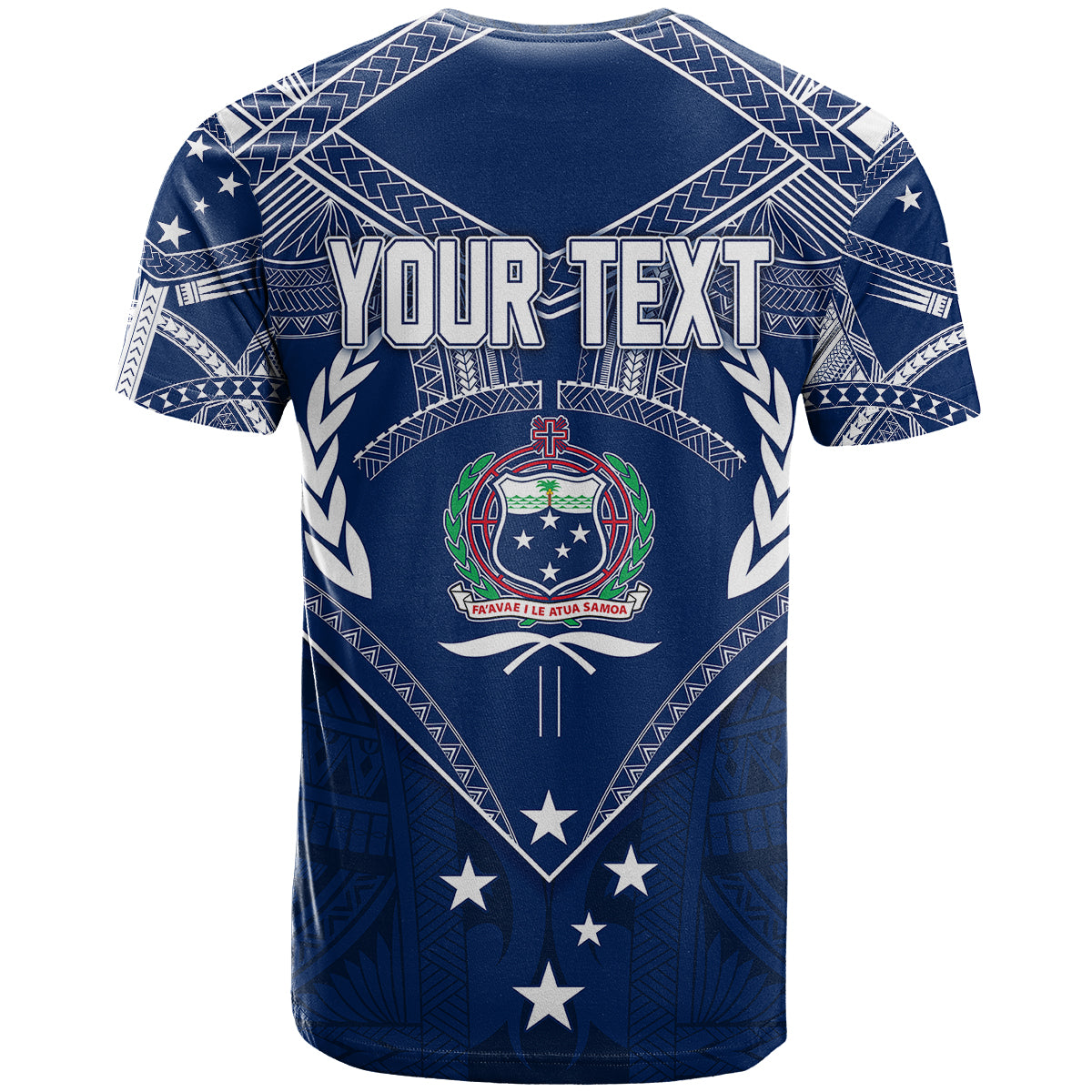 Personalised Samoa Independence Day T Shirt Chest Tattoo Symbolic Style - Wonder Print Shop