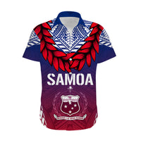 Personalised Samoa Independence Day Hawaiian Shirt Ula Fala Gradient Color - Wonder Print Shop